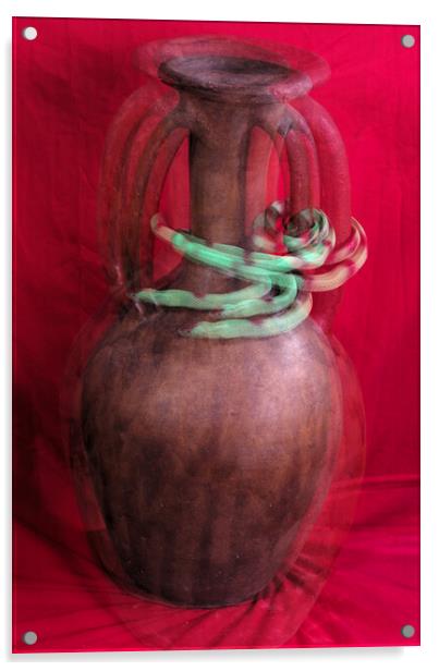 Still life with a ceramics (large) pot Acrylic by Jose Manuel Espigares Garc
