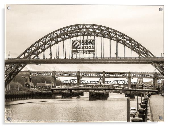 Newcastle upon Tyne  Acrylic by Beryl Curran