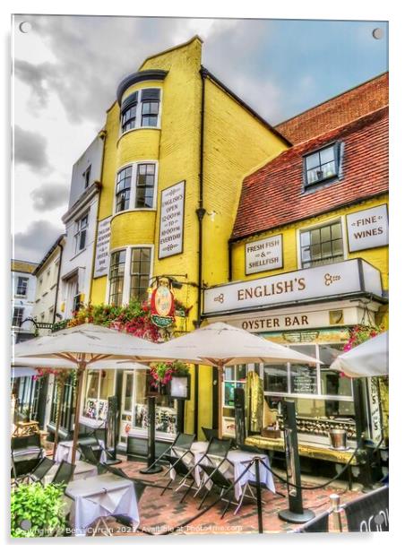 English’s of Brighton seafood restaurant  Acrylic by Beryl Curran