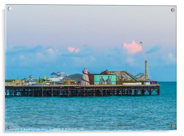 End of the pier Brighton  Acrylic by Beryl Curran