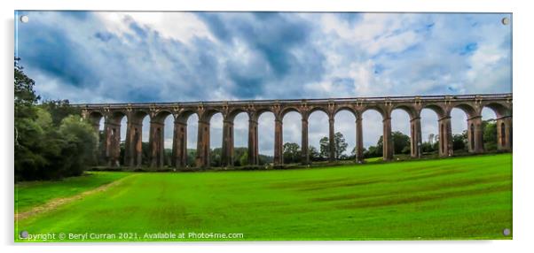 Majestic Ouse Valley Viaduct Acrylic by Beryl Curran