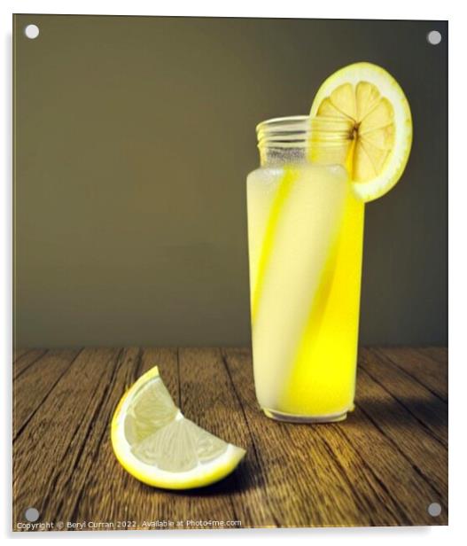 Zesty Lemonade Delight Acrylic by Beryl Curran