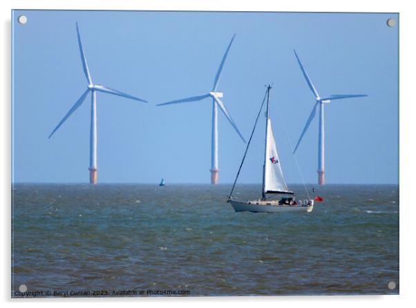 Wind power  Acrylic by Beryl Curran