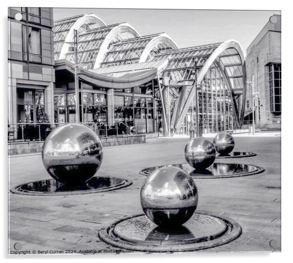 Sheffield City Centre  Acrylic by Beryl Curran