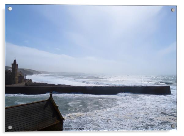 Porthleven Cornwall  Acrylic by Beryl Curran