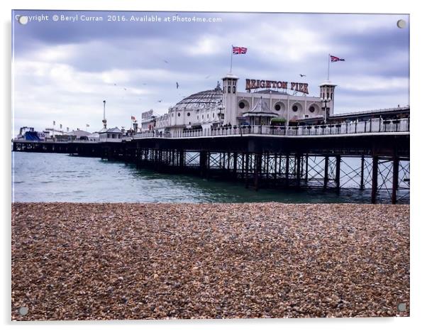 Majestic Brighton Pier Acrylic by Beryl Curran