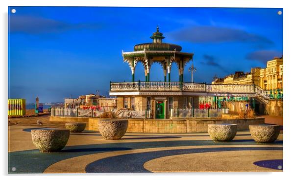 Victorian Elegance on Brighton Seafront Acrylic by Beryl Curran