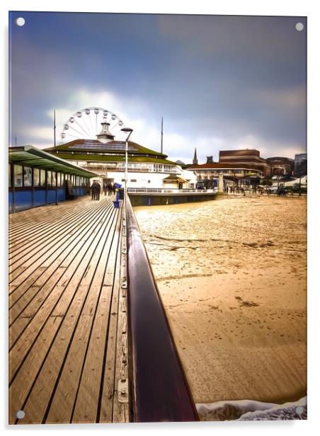 Bournemouth pier  Acrylic by Beryl Curran