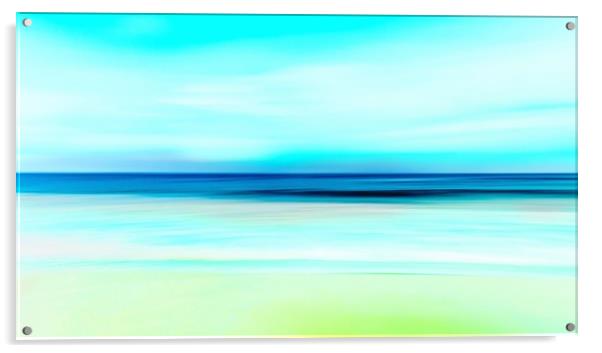 Serene Sunrise at Hayle Beach Acrylic by Beryl Curran