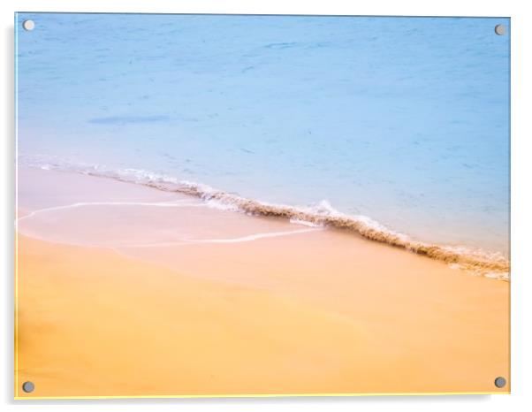 Serenity at Porthgwidden Beach Acrylic by Beryl Curran