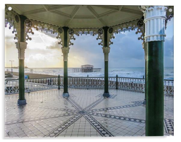 Captivating Views of Brighton Acrylic by Beryl Curran