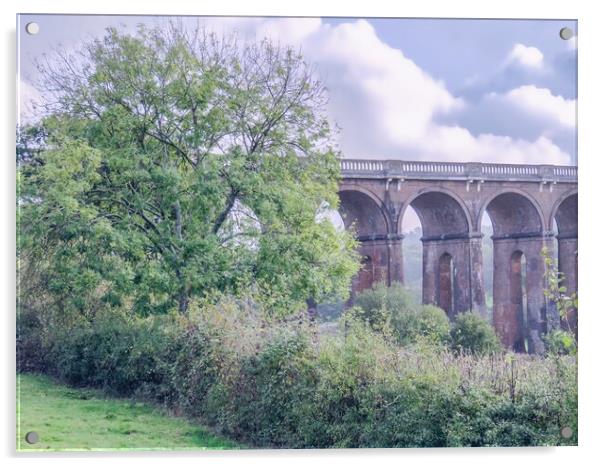 Majestic Ouse Valley Viaduct Acrylic by Beryl Curran