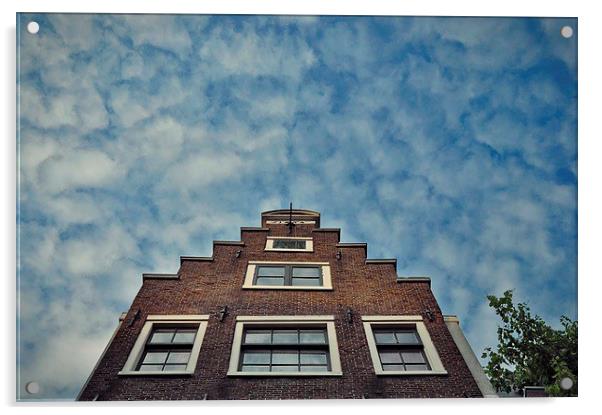 Classic Amsterdam Residential Building Acrylic by Adam Szuly