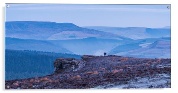 Bamford Edge blue dawn Acrylic by John Finney