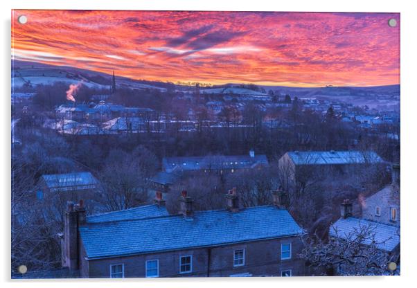 New Mills, Derbyshire Acrylic by John Finney