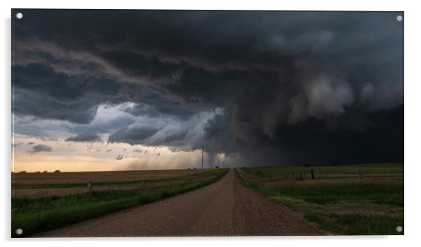 Dorrance Stovepipe Tornado, Kansas Acrylic by John Finney