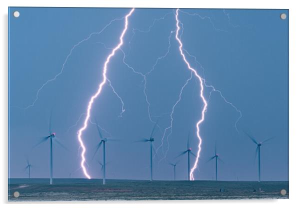 Storm Power  Acrylic by John Finney