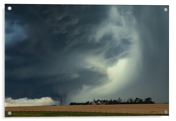 Kansas Tornado Acrylic by John Finney