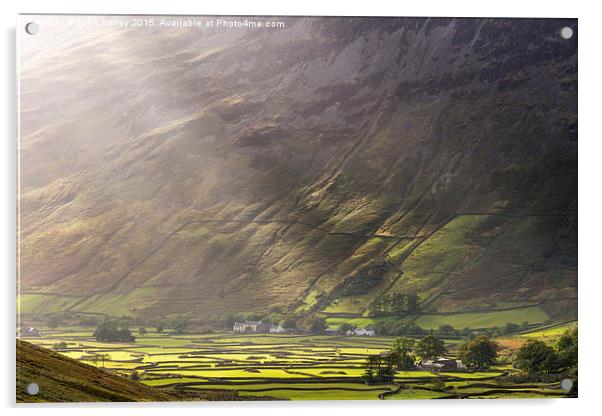 Wasdale Head. English Lake District. Acrylic by John Finney