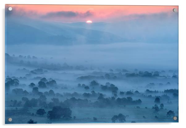 Hope Valley sunrise  Acrylic by John Finney