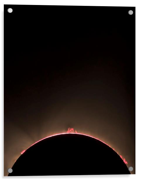 Total Eclipse Plasma  Acrylic by John Finney