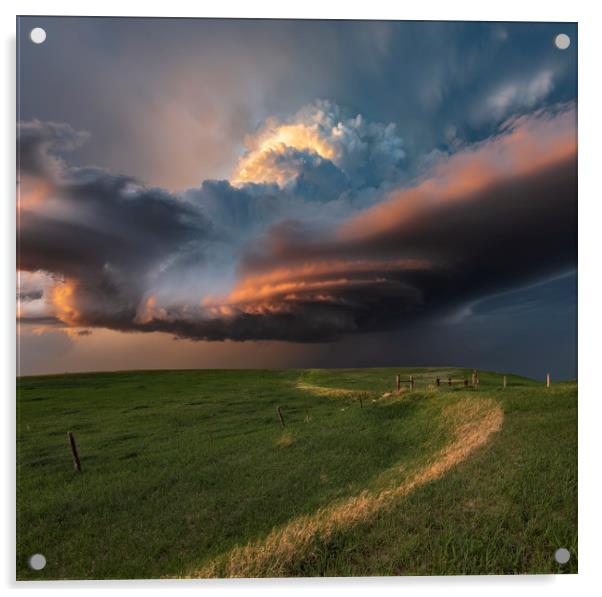 South Dakota thunderstorm magic Acrylic by John Finney