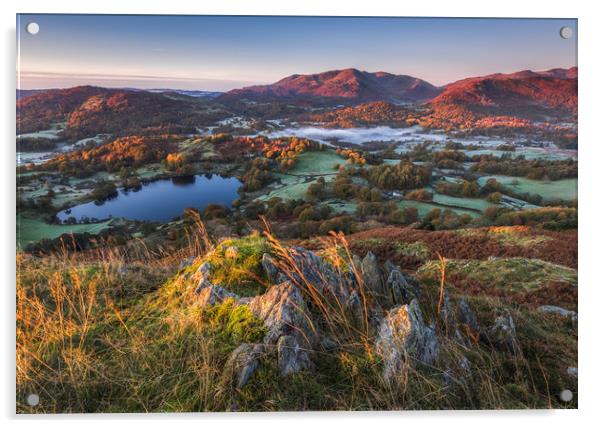 Lake District Autumn Sunrise  Acrylic by John Finney