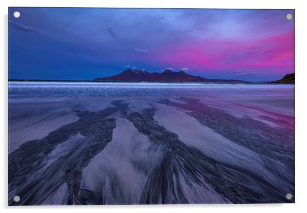Liag Beach Dawn Acrylic by John Finney