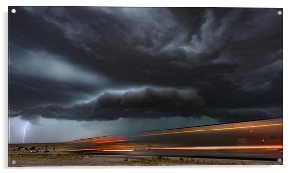 New Mexico Supercell  Acrylic by John Finney