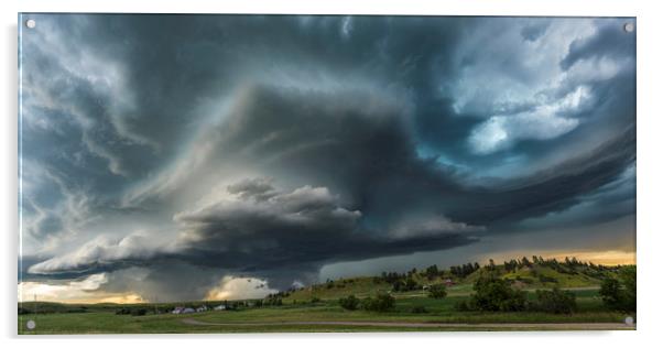 Wyoming Supercell Storm Acrylic by John Finney