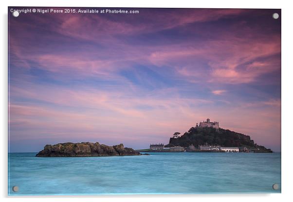  St Michael's Mount Acrylic by Nigel Poore