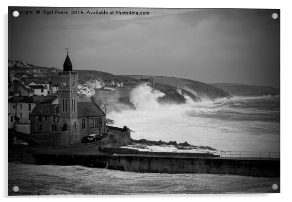 Stormy Seas Acrylic by Nigel Poore