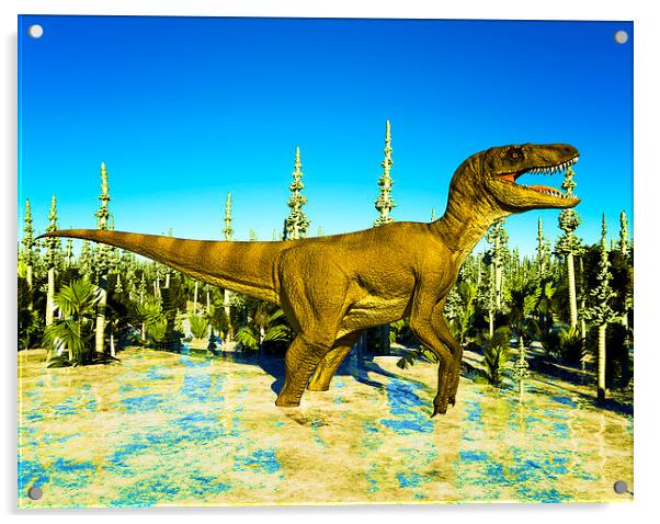 Jurassic park Acrylic by Dariusz Miszkiel