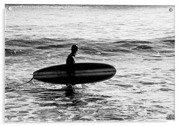  Cornwall Surf Acrylic by Bryan Condie
