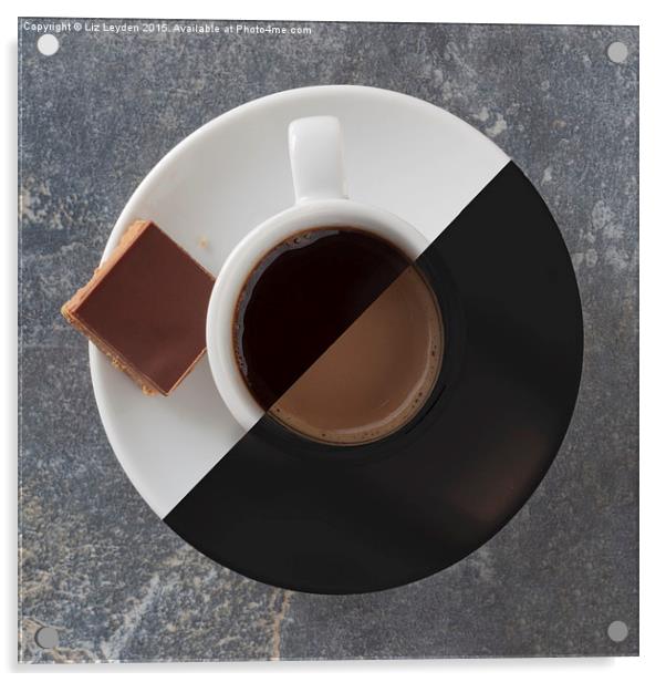  Latte or Espresso? Acrylic by Liz Leyden