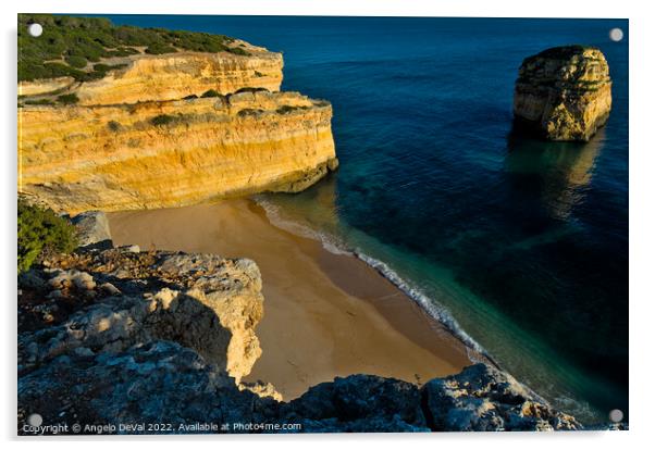 Malhada do Baraco Beach Overview Acrylic by Angelo DeVal