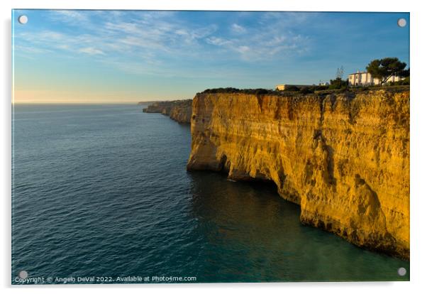 Carvoeiro Cliffs - Algarve Acrylic by Angelo DeVal