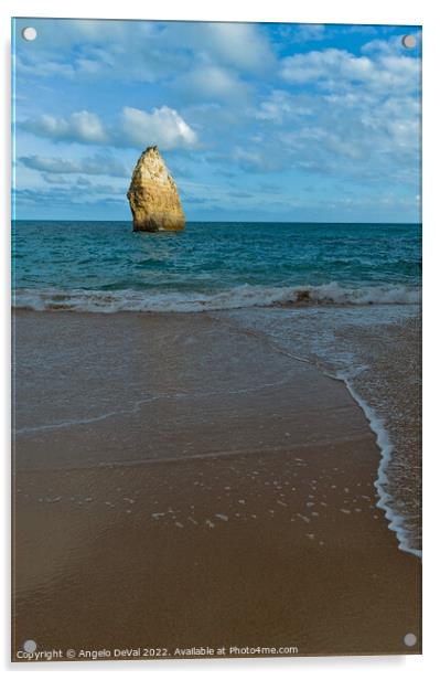 Carvalho beach in Algarve, Portugal Acrylic by Angelo DeVal