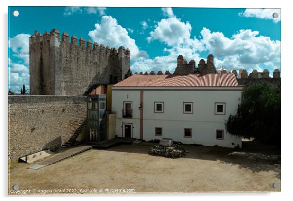 Castle of Serpa in Alentejo Acrylic by Angelo DeVal