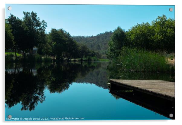 Mira River View in Santa Clara Acrylic by Angelo DeVal