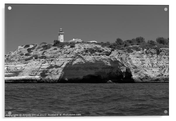 Lighthouse of Alfanzina in Monochrome Acrylic by Angelo DeVal