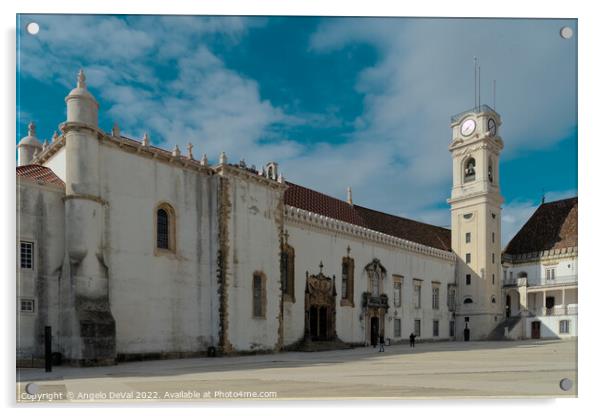 Coimbra University Exterior View Acrylic by Angelo DeVal