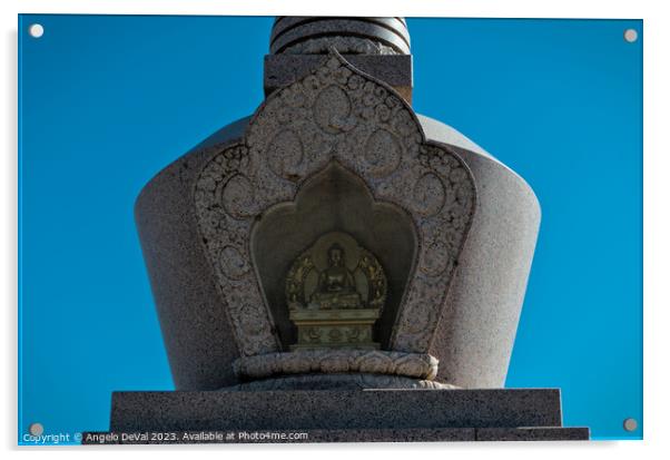 Malhao Buddhist Shrine Detail Acrylic by Angelo DeVal