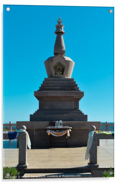 Malhao Stupa in Loule Acrylic by Angelo DeVal