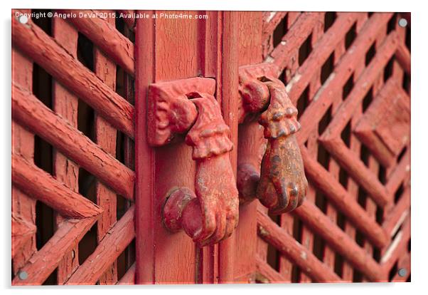 Antique Door Knockers of Southern Europe  Acrylic by Angelo DeVal