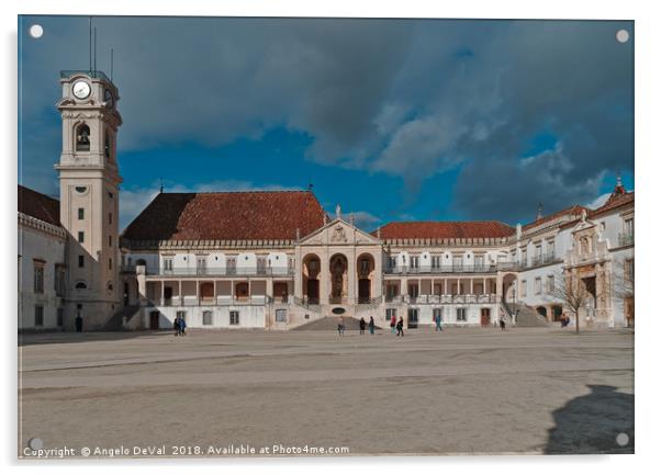 Coimbra University in Portugal Acrylic by Angelo DeVal