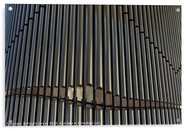 Organ Pipes Background Acrylic by Angelo DeVal