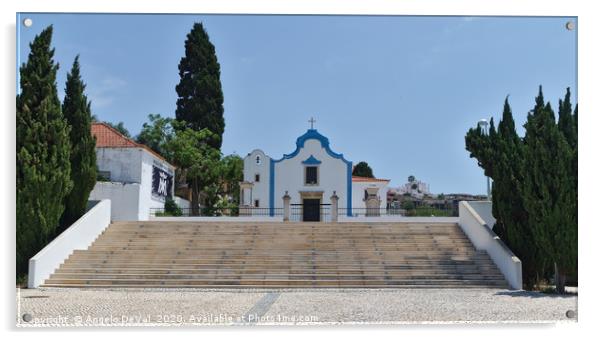 Nossa Senhora da Orada Church in Albufeira Acrylic by Angelo DeVal