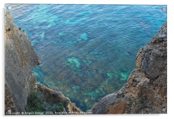 Centianes cliffs window Acrylic by Angelo DeVal