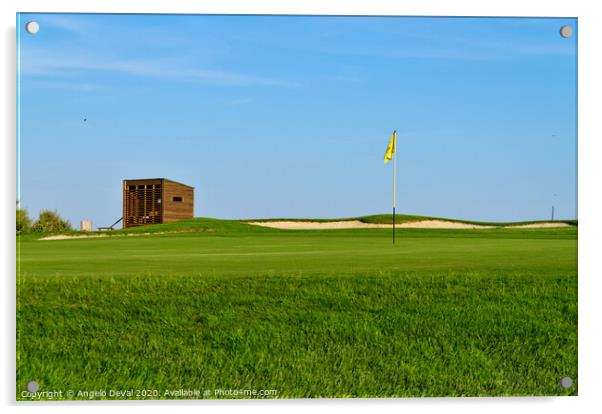Quinta do Lago Golf Course and Birdwatching Tower Acrylic by Angelo DeVal